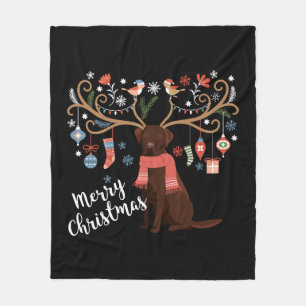 Cobertor De Velo Chocolate Labrador Cão de Retriever