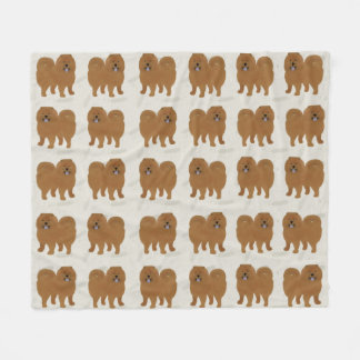 Cobertor De Velo Chow Chow Fleece Blanket