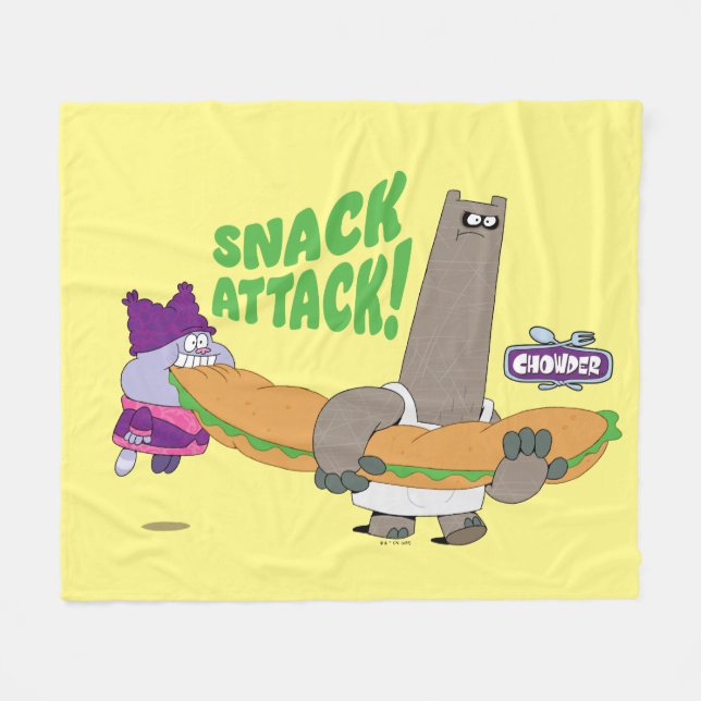 Cobertor De Velo Chowder e Shnitzel (Frente (Horizontal))