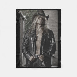 Cobertor De Velo Chris Caffery Black & White Fleece