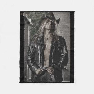 Cobertor De Velo Chris Caffery Black & White Fleece