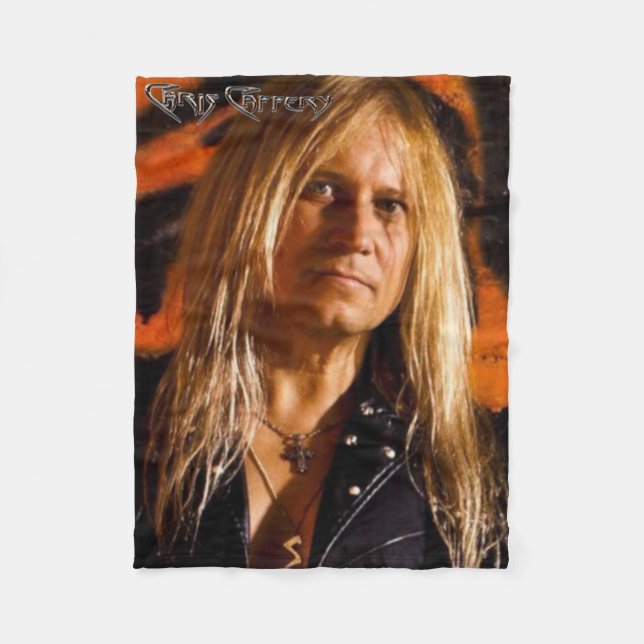 Cobertor De Velo Chris Caffery Retrato Cor Fleece (Frente)
