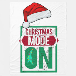 Cobertor De Velo chrismas mode on in u Fleece Blanket