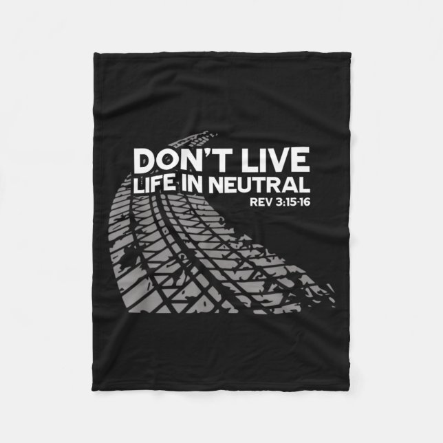 Cobertor De Velo Christian Car Enthusiast Pastor - Don't Live Life  (Frente)
