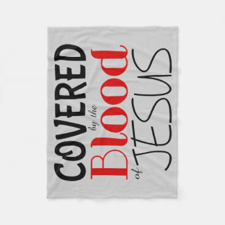 Cobertor De Velo Christian COBERTO POR SANGUE DE JESUS Fleece Blank