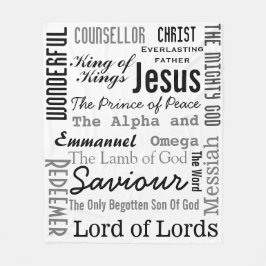 Cobertor De Velo Christian Dezessete Nomes de Jesus