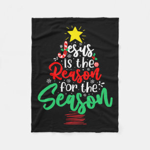 Cobertor De Velo Christian Jesus É A Razão Da Árvore De Natal