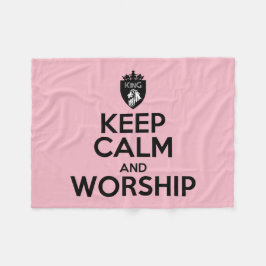 Cobertor De Velo Christian KEEP CALM E CULTO