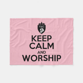 Cobertor De Velo Christian KEEP CALM E CULTO