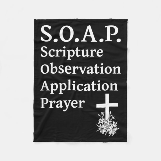 Cobertor De Velo Christian Soap Scripture Observation Application P (Frente)