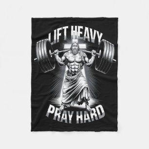 Cobertor De Velo Christian Workout Erga Pesada Duro de Reze Gym Bod