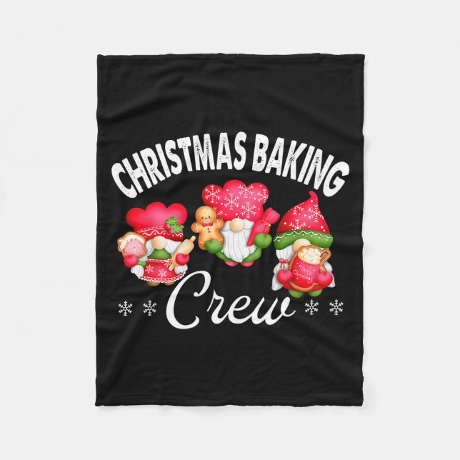 Cobertor De Velo Christmas Baking Crew Bakers And Christmas Baking  (Frente)