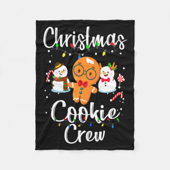 Cobertor De Velo Christmas Cookie Crew Baking Team New Xmas Bakers  (Frente)
