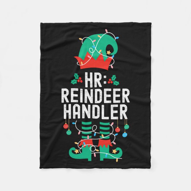 Cobertor De Velo Christmas Elf Office Team Party Family Matching  (Frente)