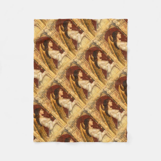 Cobertor De Velo Christmas Fresco Angel (Frente)