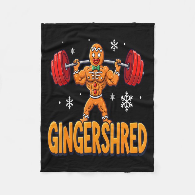 Cobertor De Velo Christmas Gingershred Gym Bodybuilding Funny Ginge (Frente)