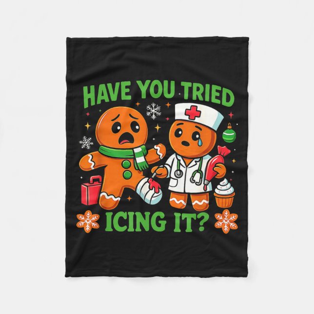 Cobertor De Velo Christmas Have You Tried Icing It Gingerbread Icu  (Frente)