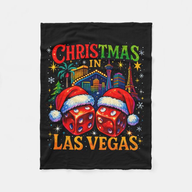 Cobertor De Velo Christmas In Las Vegas Funny Holiday Design Long S (Frente)