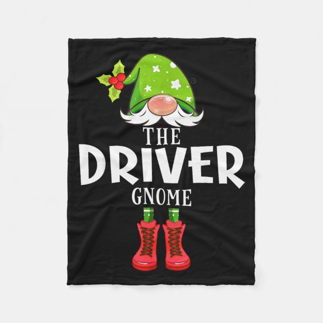 Cobertor De Velo Christmas Matching Family The Driver Gnome  (Frente)