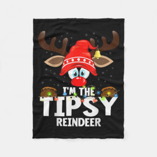 Cobertor De Velo Christmas Matching I'm The Tipsy Reindeer