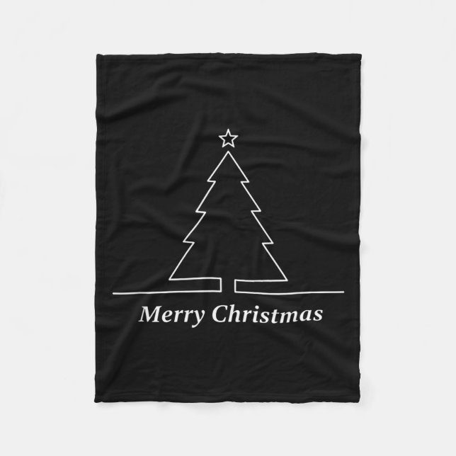 Cobertor De Velo Christmas Minimal Merry Christmas Xmas Holiday  (Frente)