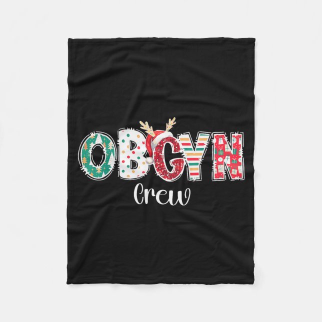 Cobertor De Velo Christmas Obgyn Crew Obstetrics Ob Gyn Group Team  (Frente)
