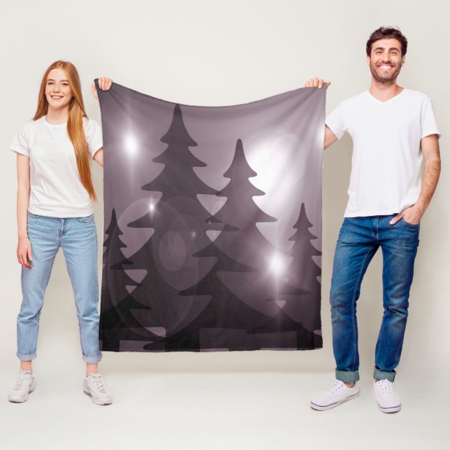 Cobertor De Velo Christmas Party Pink Trees Holiday Winter Elegant (In Situ)