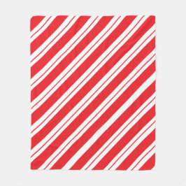 Cobertor De Velo Christmas Peppermint Candy Stripes