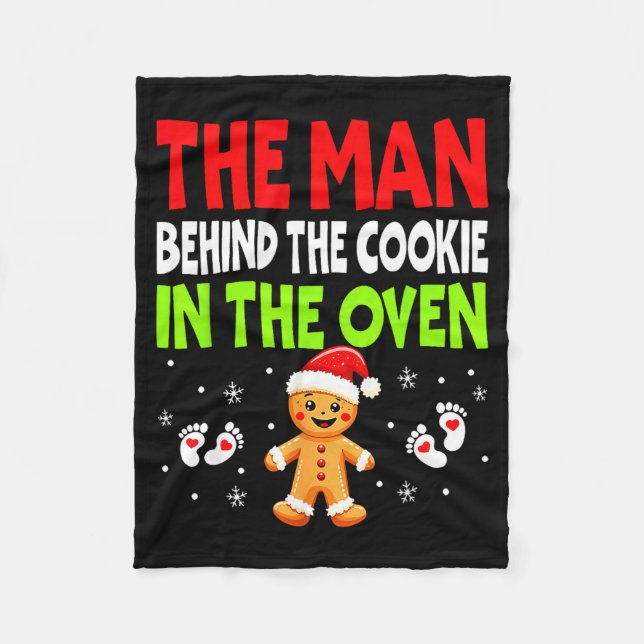 Cobertor De Velo Christmas Pregnancy The Man Behind The Cookie In T (Frente)