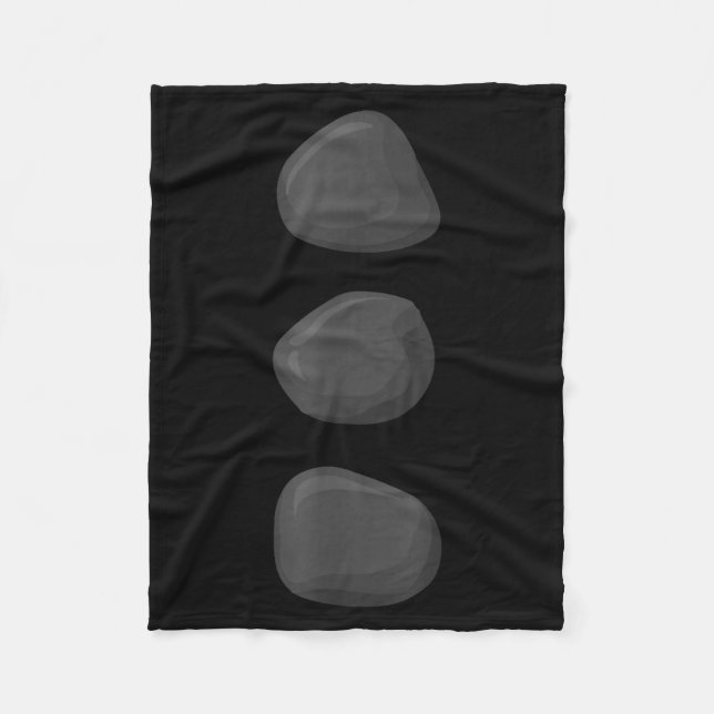 Cobertor De Velo Christmas Snowman Three Black Buttons Xmas Costume (Frente)