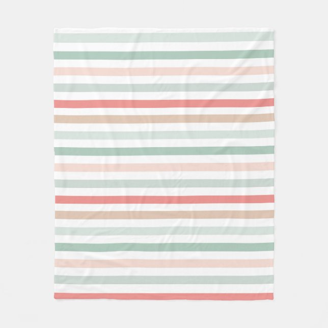 Cobertor De Velo Christmas Stripes (Frente)