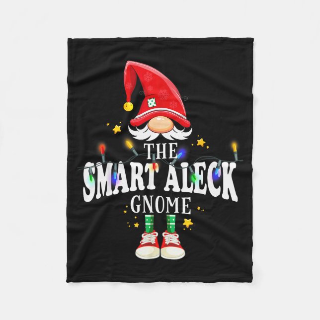 Cobertor De Velo Christmas The Smart Aleck Gnome X-mas Matching Pjs (Frente)