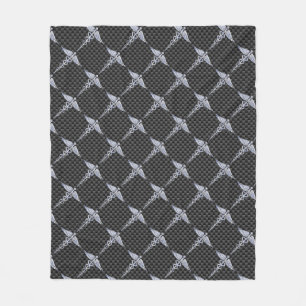 Cobertor De Velo Chrome Caduceus Símbolo Médico Fibra de Carbono Im