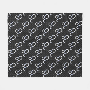 Cobertor De Velo Chrome como Leo Zodiac Sinal em Decoração de Pel