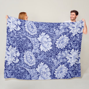 Cobertor De Velo Chrysanthemum Blue, William Morris