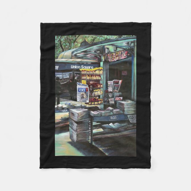 Cobertor De Velo Chrysocolia Morning, Union Square, NYC (Frente)