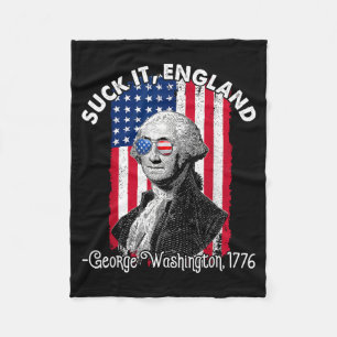 Cobertor De Velo Chupe Inglaterra Engraçado 4 de Julho George Washi
