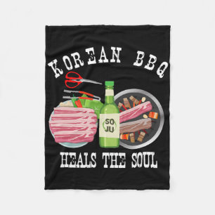 Cobertor De Velo Churrasco Coreano E Soju Curam A Alma Engraçada Co