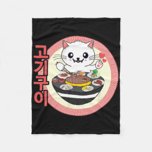 Cobertor De Velo Churrasco coreano Kbq Kawaii Cat