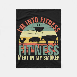 Cobertor De Velo Churrasco Engraçado Estou Em Forma Fit'ness Carne
