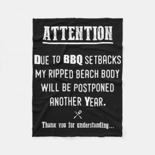 Cobertor De Velo Churrasco Engraçado Para Pitmasters E Amantes De C