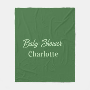 Cobertor De Velo Chuva de bebê floresta verde pastel nome simplesmi
