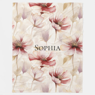 Cobertor De Velo Chuva de Noiva Floral Lavanda Creme Borgonha