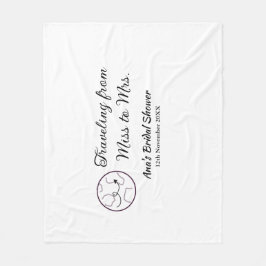 Cobertor De Velo Chuveiro de noiva viajante adicionar nome data sen