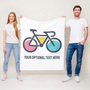 Cobertor De Velo Ciclo de Texto Personalizado
