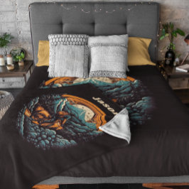 Cobertor De Velo Ciclo de vida, retro personalizável