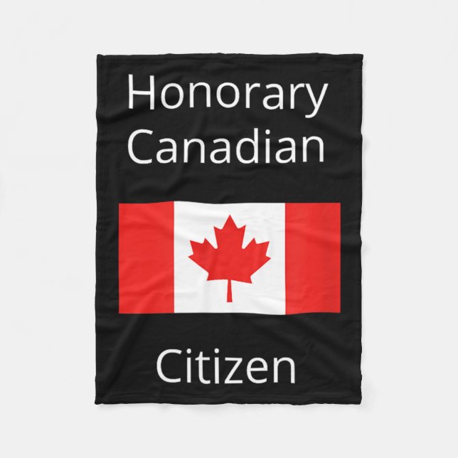 Cobertor De Velo Cidadão Honorário Canadense (Frente)