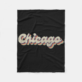 Cobertor De Velo Cidade dos EUA dos anos 70 e 80 - Chicago Vintage