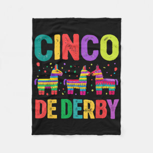 Cobertor De Velo Cinco De Derby Camisa Engraçada Corrida De Cavalo