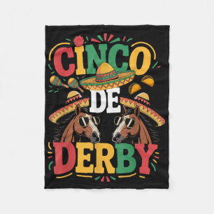 Cobertor De Velo Cinco De Derby Funny Derby De Mayo Taco Horse Raci